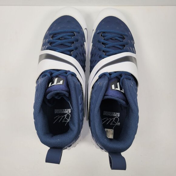 Nike Force Air Trout 6 Pro Men's Navy White Cleats AR9815-401 US Size 12.5 NWB - Picture 7 of 10